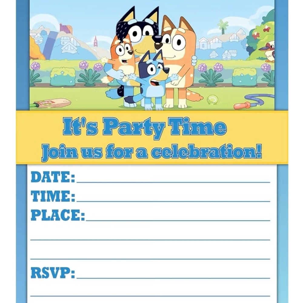 Colorful Celebration Invitation Cards